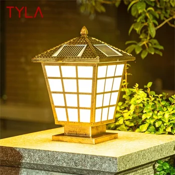 TYLA Класически Слънчев Модерен Стенен лампа LED Водоустойчива IP65 Стълб за домашна градина