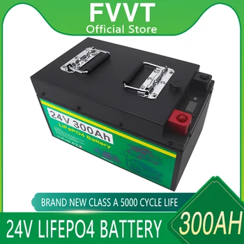 12V 24V LiFePO4 Батериите 400Ah 300Ah 200Ah 100Ah Вграден BMS литиево-желязо-фосфатный батерия 5000 Цикъла За голф-кара Слънчев