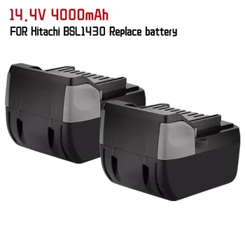 Эрзац-батерия Hitachi 14,4 v 4000 mah, литиево-йонна батерия за комбиниран набор от инструменти BSL1430 BSL1460B BSL1830 BSL1860B