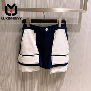 LUXE & ENVY Пролет/Лято, Нови Сладки Ежедневни панталони с висока талия, оборудвана дизайн, Есен 2023