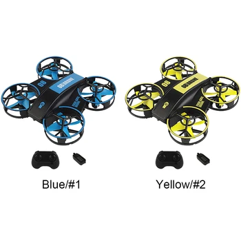 Мини-Дрон, Квадрокоптер с дистанционно управление, играчки с подсветка, четырехосные играчки-самолети, автоматично замразяване за деца и начинаещи