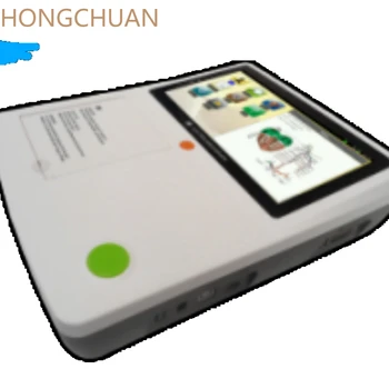 Ултрапортативен електрокардиограф Юн YiECG 8203 с три извода, 7-инчов LCD сензорен екран с 12 осциллограммами на един екран