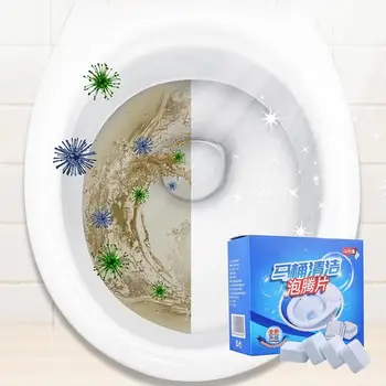 Таблетки за почистване на тоалетната чиния, Автоматично средство за почистване на Тоалетни, Премахване на котления камък, Дезодорирующее Средство за почистване на Жълти петна, Препарат за почистване на тоалетната чиния