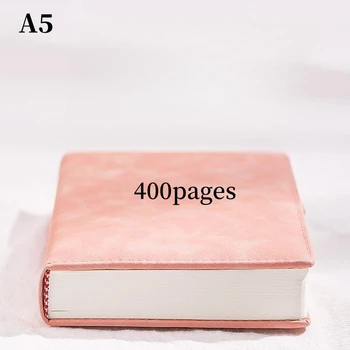 Нов дебел бележник формат А5 от мека кожа, бизнес бележник, Офис студентски дневник, записная книжка