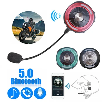 Bluetooth Костна Проводимост Безжичен Мотоциклет Шлем Слушалки Стерео Високоговорители Слушалки за Водача, IP68 Водоустойчив Спортен Слушалка