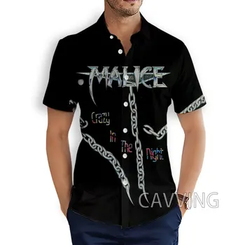 Модерни ежедневни ризи с 3D принтом Malice Rock, мъжки ризи с къси ръкави, свободни дишащи хавайски ризи
