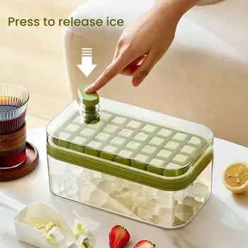1 Комплект Отлична форма за приготвяне на лед, Удобна форма за приготвяне на лед, Лека Лед, с множество мрежи и кутия за съхранение