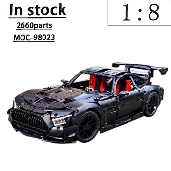 MOC-98023 Нов Суперавтомобил GT-R black series 1:8 В Събирането, Строителни Блокове, Модел • 2660 Части, Играчка За Възрастни, Деца, Подарък За Рожден Ден, Подарък