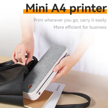 Принтер за хартия с формат А4, преносим USB Безжичен термопереносный принтер, поддръжка на мобилен смартфон, принтер Android