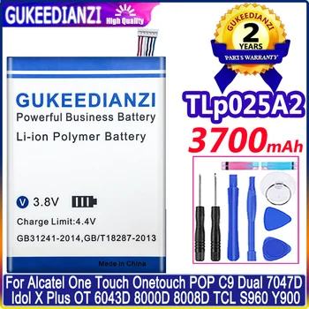 TLp025A2 Батерия с 3700 mah За Alcatel One Touch Onetouch POP C9 Dual 7047D Idol X Plus OT 6043D 8000D 8008D TCL S960 Batterij