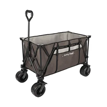 Автомобил за нощуване на открито, ръчна изработка сгъваема количка за пикник, лека количка за къмпинг