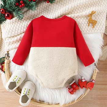 Детски коледен пуловер с елени, дрехи за новородено за момичета