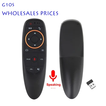 G10S Гласова дистанционно управление на 2.4 G Безжична въздушна мишка с гироскопическим сензор Mini Wireless G10S за Android TV Box PC