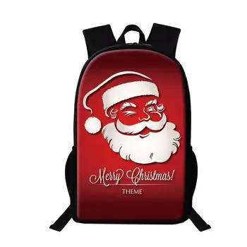 Раница с Коледен подарък за студенти, училищни чанти с принтом Дядо Коледа, Женски Мъжки Модерен раница, Многофункционална раница