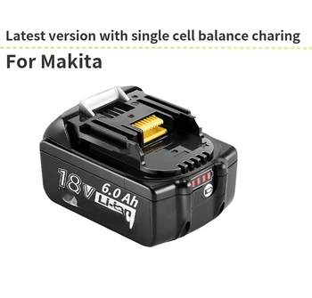 BL1860 6000 mah Литиево-йонна Акумулаторна батерия за makita 18 В BL1830 BL1840 BL1850 BL1860B LXT 400 Батерия