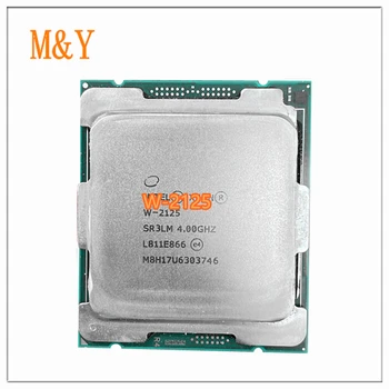 Процесор W-2125 INTEL W-2125 4 Ghz, 4C/8T CPU Процесор 120 W Конектор LGA-2066 За дънната платка C422