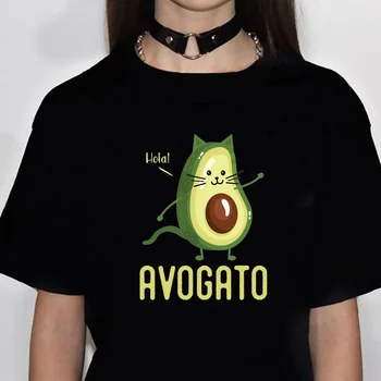 Тениска с авокадо дамски лятна тениска с дизайн за момичета