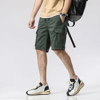 Летни нови мъжки къси панталони-карго Qants, ежедневни спортни директни шорти