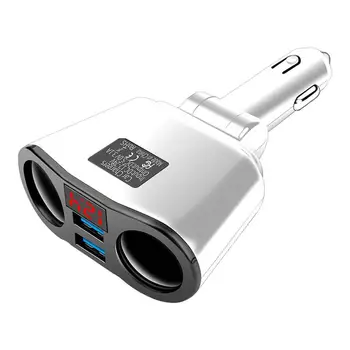 Зарядно за кола USB За Бързо Зареждане, зарядно устройство ще захранване на Автомобили корона С LCD дисплей 3.1 A, Запушалка За автоматично зареждане на 12-24 За джипове и Леки автомобили RVS и камиони