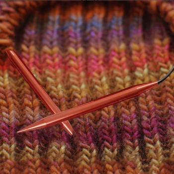 Игла за плетене на Подвижни 1 Комплект Алуминиеви кръгли изделия ръчна изработка, свързани с плетене на една кука, Удобна дръжка, празничен подарък за шиене, инструмент за плетене