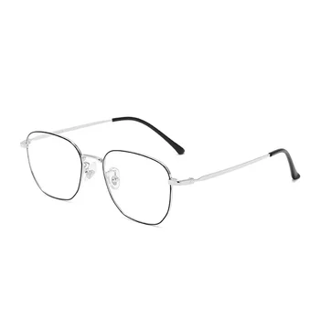 Модни Очила 52 мм, Женски Удобни Vintage слънчеви Очила от многоугольного чист титан, Рамки за очила по рецепта За мъже 89168