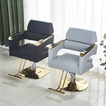 Съвременните Професионални фризьорски стола, Салонная мебели, Леко Луксозно Коса стол за салон за красота, Отточна тръба на шарнирна връзка лифт, се стол от неръждаема стомана
