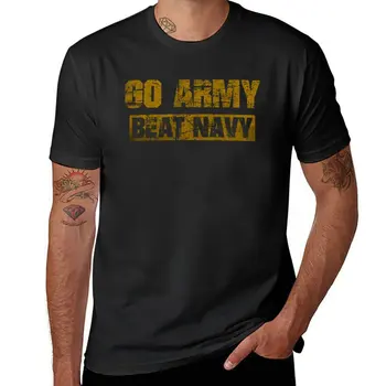 Нова тениска Go Army Beat Navy, скъпа облекло, тениски с аниме, тениска блонди, мъжка тениска с изображение