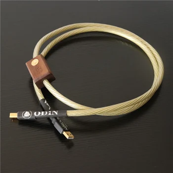 2,0 Златен USB кабел Один hifi A-B КПР-декодер кабел