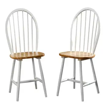 Дървени трапезни столове – комплект от 2