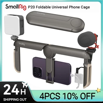 SmallRig P20 Сгъваема универсална клетка за мобилен телефон, калъф за запис на видео на смартфона, стабилизатор, закрепване за статив за iPhone и други телефони с Android