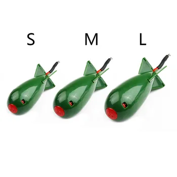 Истински Цвят Eeder Small Large Spod Bomb Поплавочная Стръв Титуляр за Училищата Пелети Ракета Ясла Принадлежности Хранилки Риболовни Принадлежности