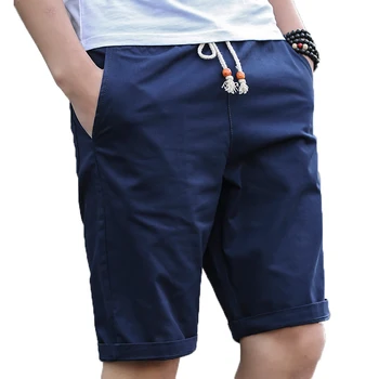 2023 Памучни висококачествени дишащи и Удобни ежедневни мъжки домашни къси панталони с джоб