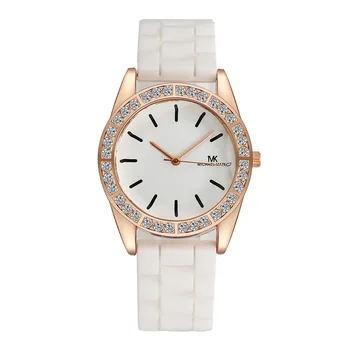 Montres 2023 Луксозни Дамски часовници на известната марка TVK, Дамски кварцови часовници от сплав с диаманти, Модерни силиконови часовници жените Reloj Mujer