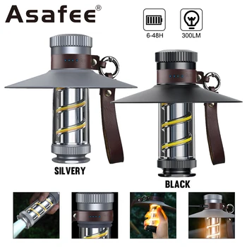 Asafee KXK-818 Led Лампа За Къмпинг Акумулаторна 300лм, По-Ярко Фенерче Със Затъмняване, Водоустойчив Мощен Фенер За Работа на открито