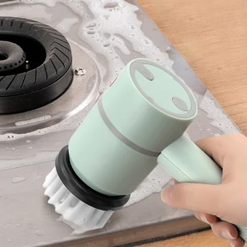 Безжична Електрическа Четка За миене на съдове, Спестяващ Труд Въртящи Чистач, USB Акумулаторни Кухненски Четки за почистване на плочки за банята на Дома