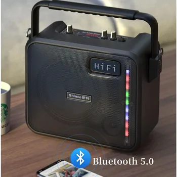 Открит Караоке Преносим Субуфер С Висока сила на звука Безжични Bluetooth Високоговорители за Партита Мощност 150 W За домашно Пеене С Микрофон