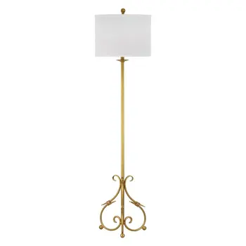 На 60 сантиметра под лампа в стил барок, античен златен/бял лампа