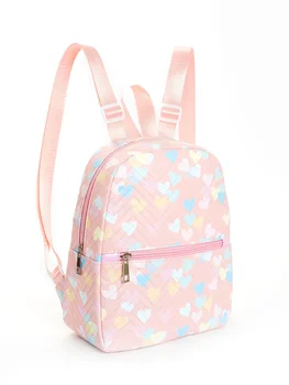 Модерен раница с изображение на сърцето за училищни чанти за момичета