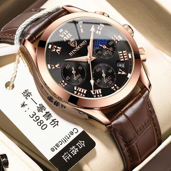 Мъжки часовник 2023 Нов Продаваната марка Мултифункционални ръчни часовници 30 м Водоустойчив Светещи мъжки часовник Модни Луксозни часовници за мъже