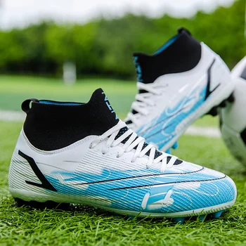 Качествени обувки за футзала, нескользящая обувки за американски футбол, футболни обувки Messi, обувки Chuteira Campo, Спортни обувки, Дамски обувки TF/AG
