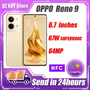 Новият Официален OPPO Reno 9 oppo reno 9 Мобилен Телефон 5G Snapdragon 778G 64-мегапикселова Камера 6,7 OLED NFC Смартфон